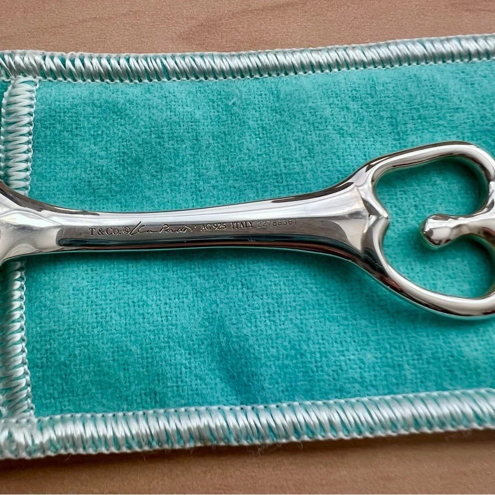 Tiffany & Co Baby Silver Spoon with Apple shape handle in original box and pouch - Picture 8 of 15